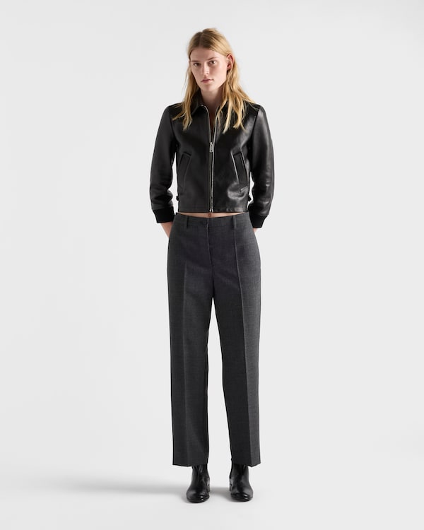 Leather blouson jacket Leather blouson jacket