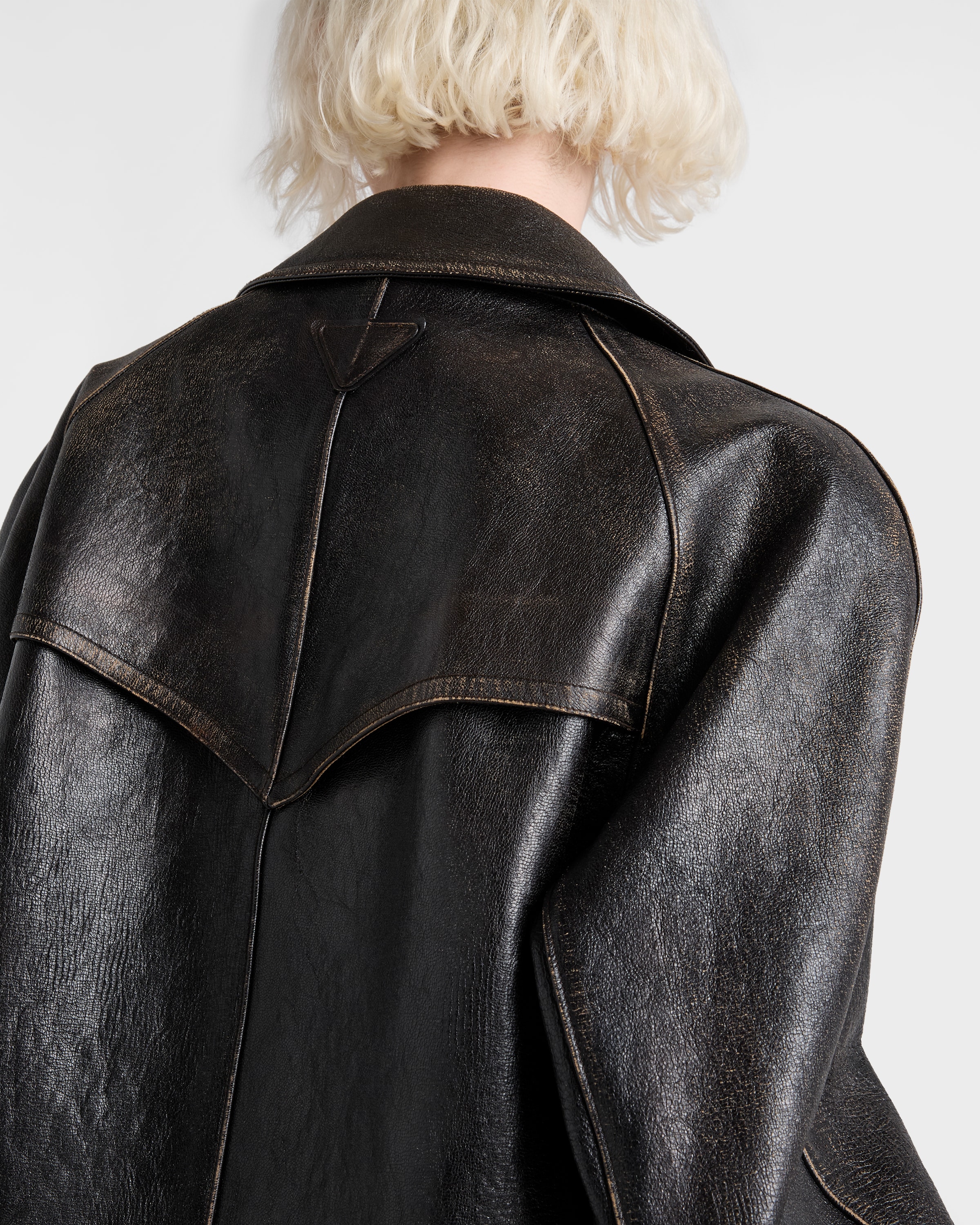 Black Leather Jacket | PRADA
