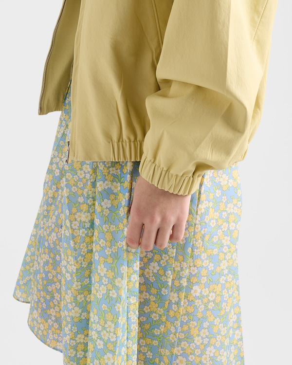 ナッパレザー フード付ジャケット - バニラ ナッパレザー フード付ジャケット - バニラ