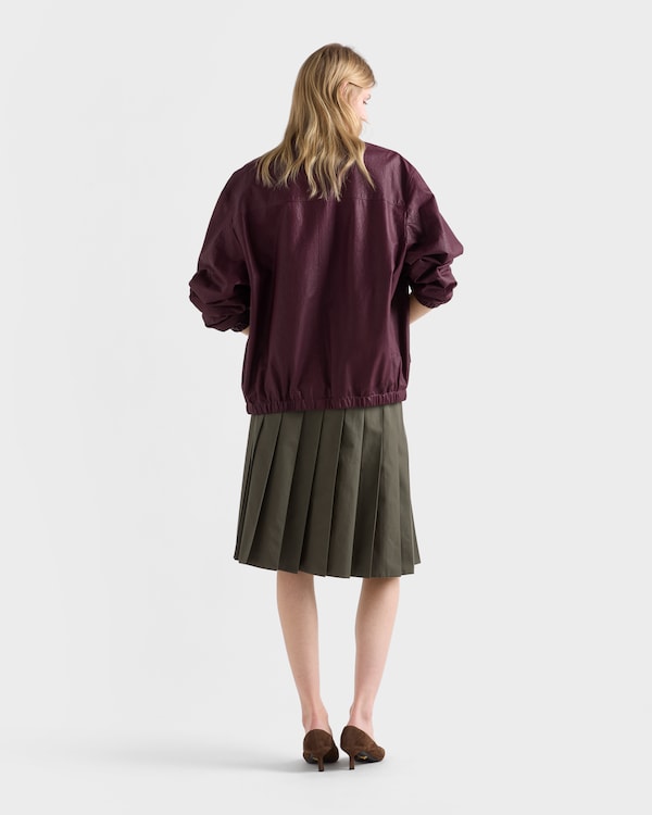 나파 가죽 재킷 - 플럼 나파 가죽 재킷 - 플럼