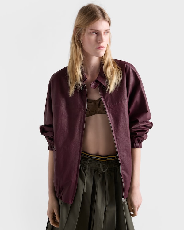 나파 가죽 재킷 - 플럼 나파 가죽 재킷 - 플럼