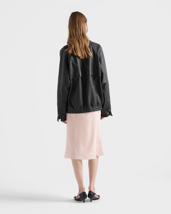 Nappa leather blouson jacket - Black Nappa leather blouson jacket - Black