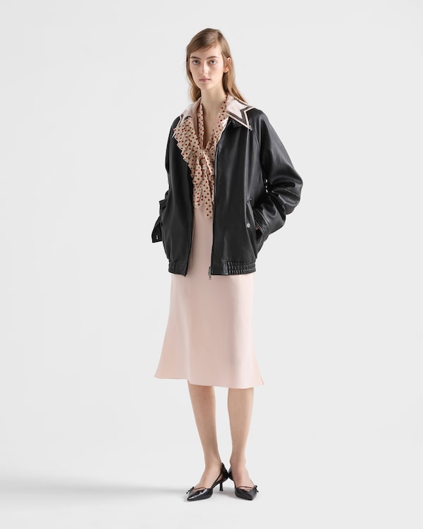 Nappa leather blouson jacket - Black Nappa leather blouson jacket - Black