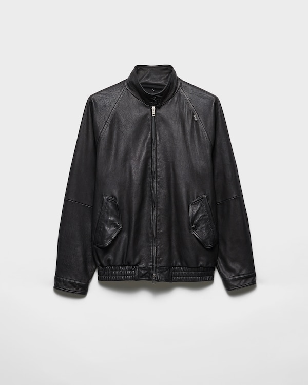 Nappa leather blouson jacket - Black Nappa leather blouson jacket - Black