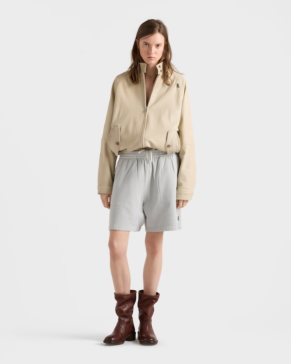 Nappa leather blouson jacket - Ivory Nappa leather blouson jacket - Ivory
