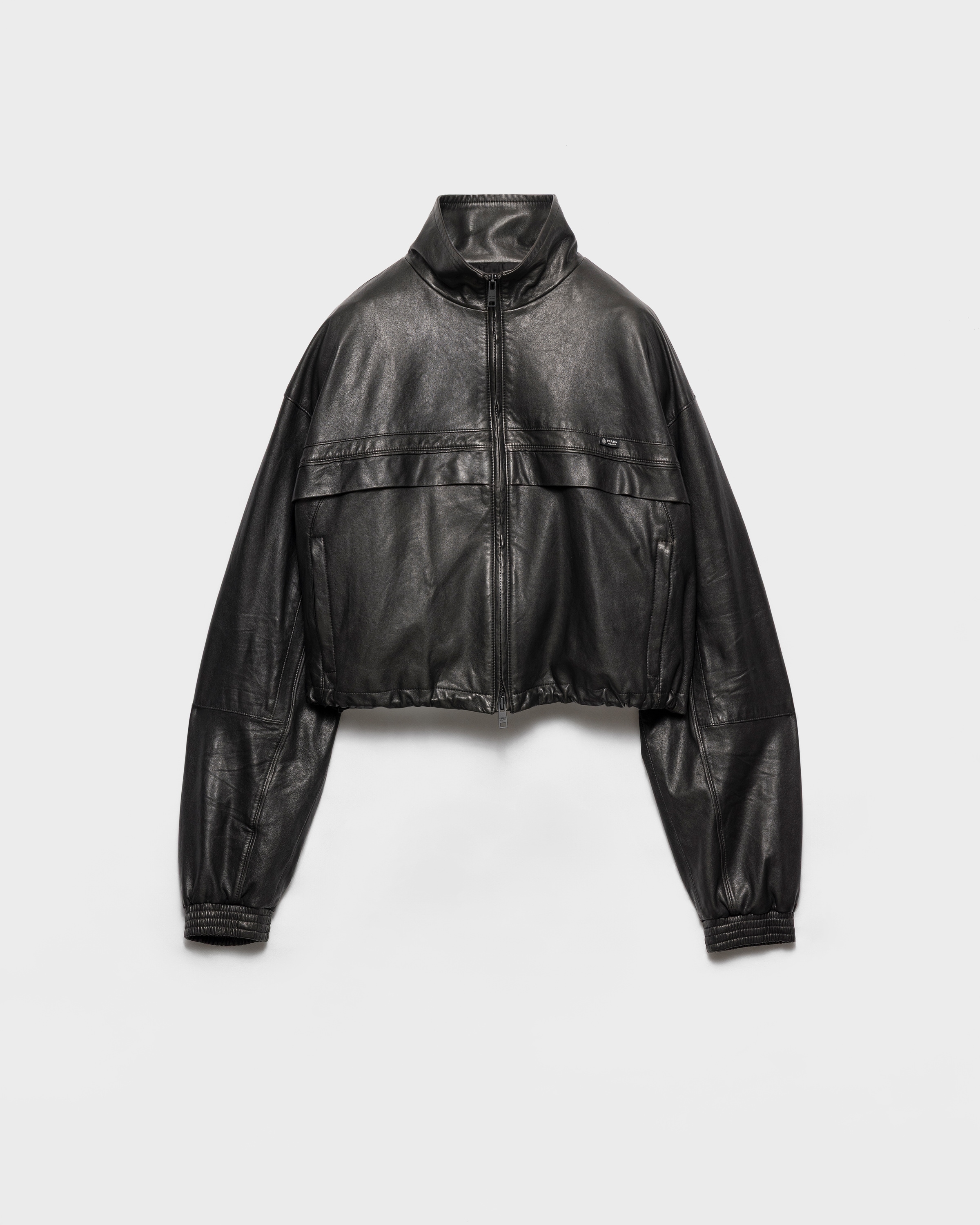 Black Nappa leather jacket | PRADA - United States