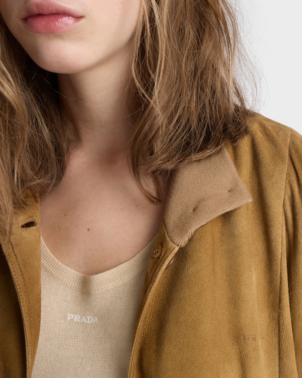 Suede jacket - Malt Beige Suede jacket - Malt Beige