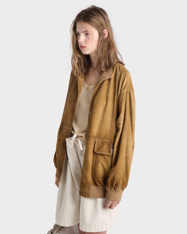 Suede jacket - Malt Beige Suede jacket - Malt Beige