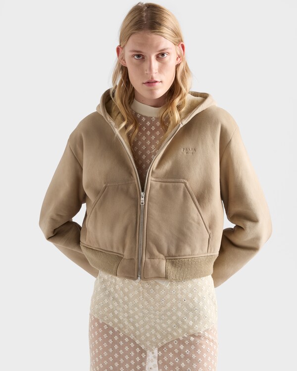 Hooded shearling jacket - Rope Hooded shearling jacket - Rope