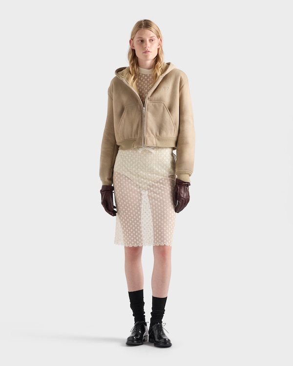Hooded shearling jacket - Rope Hooded shearling jacket - Rope