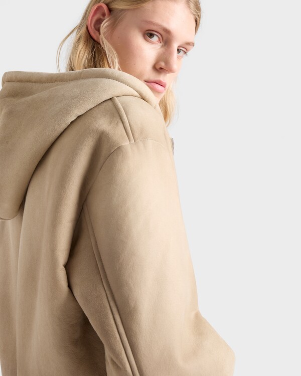 Hooded shearling jacket - Rope Hooded shearling jacket - Rope