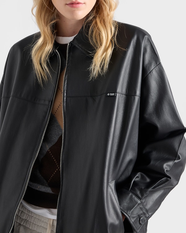 Veste en cuir nappa - Noir Veste en cuir nappa - Noir