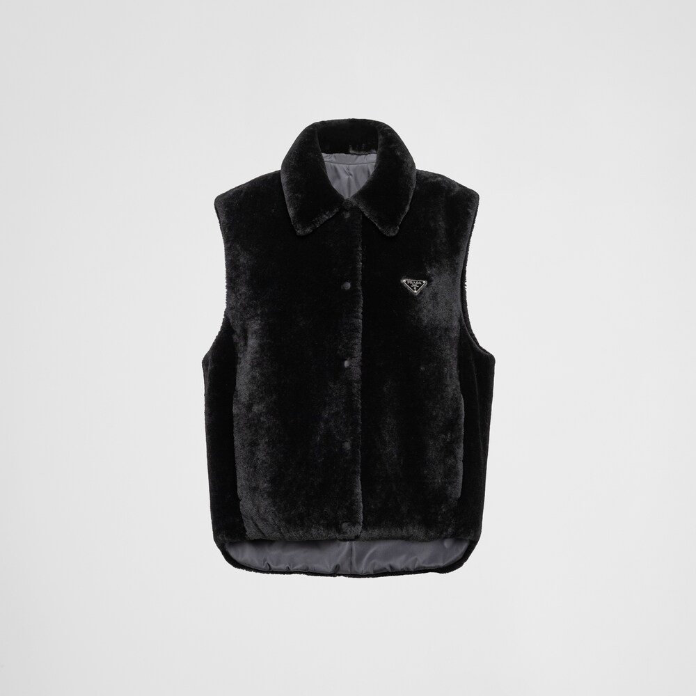 Prada 羊毛皮背心 1