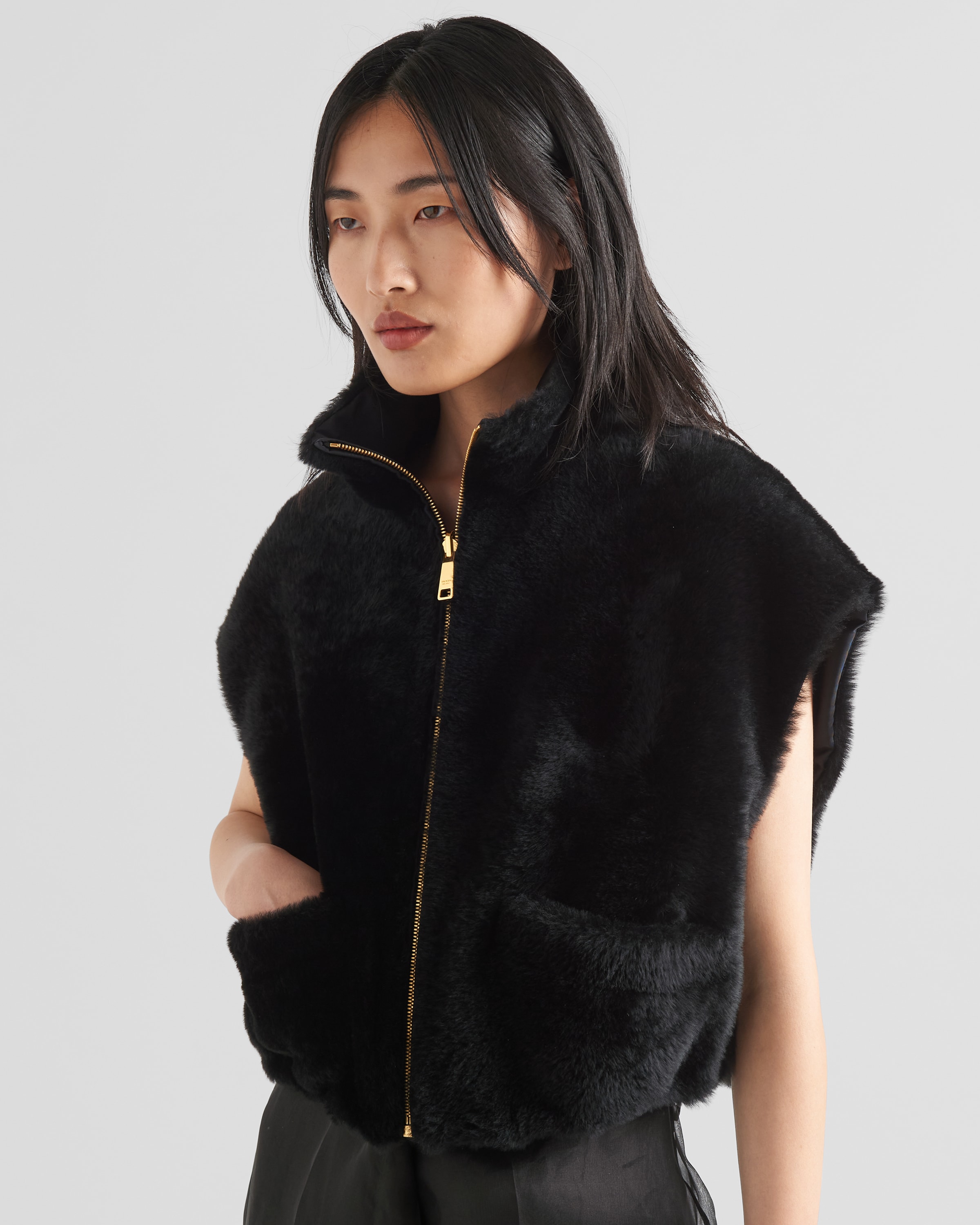 Prada online fur vest