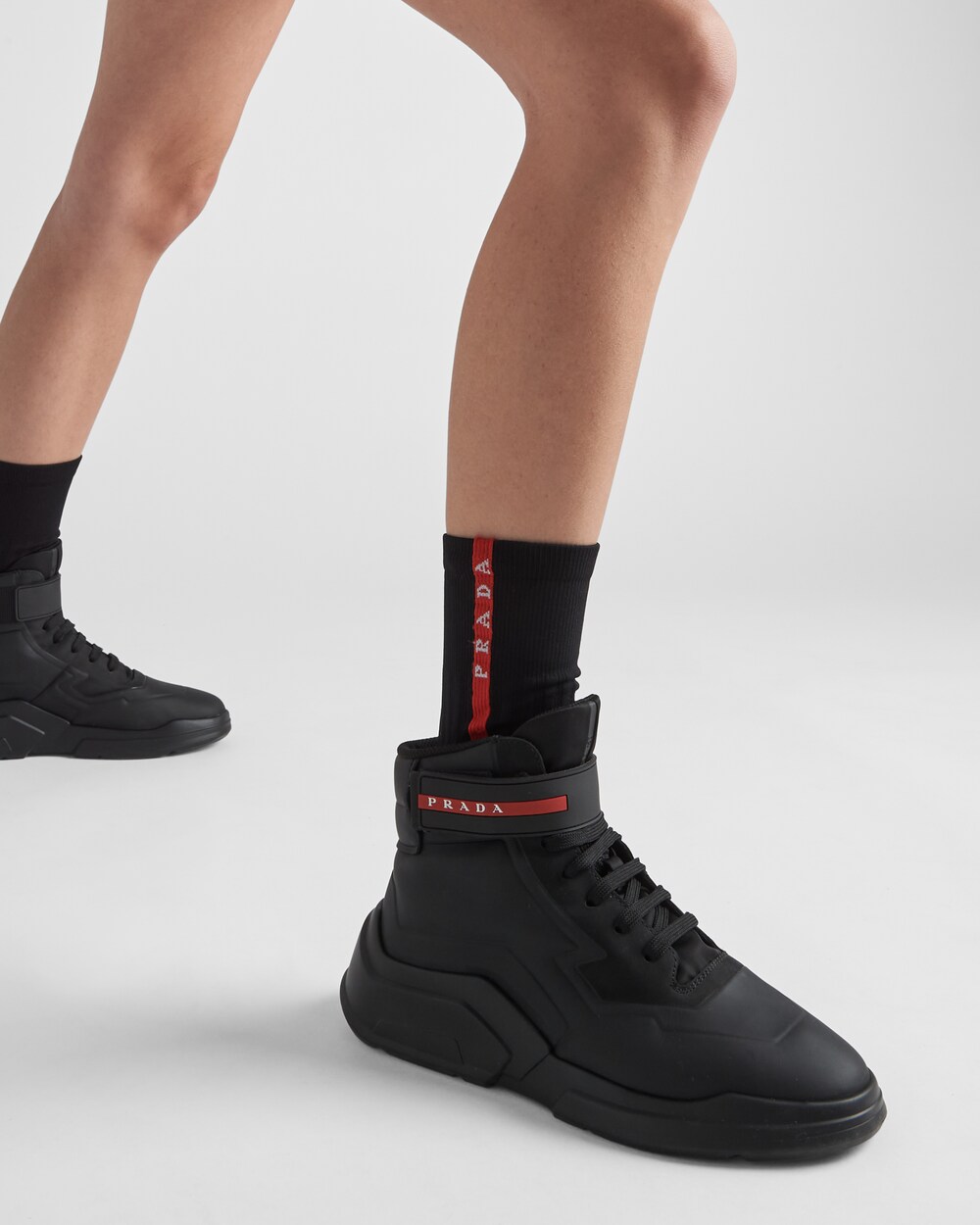 Black Nylon socks | Prada