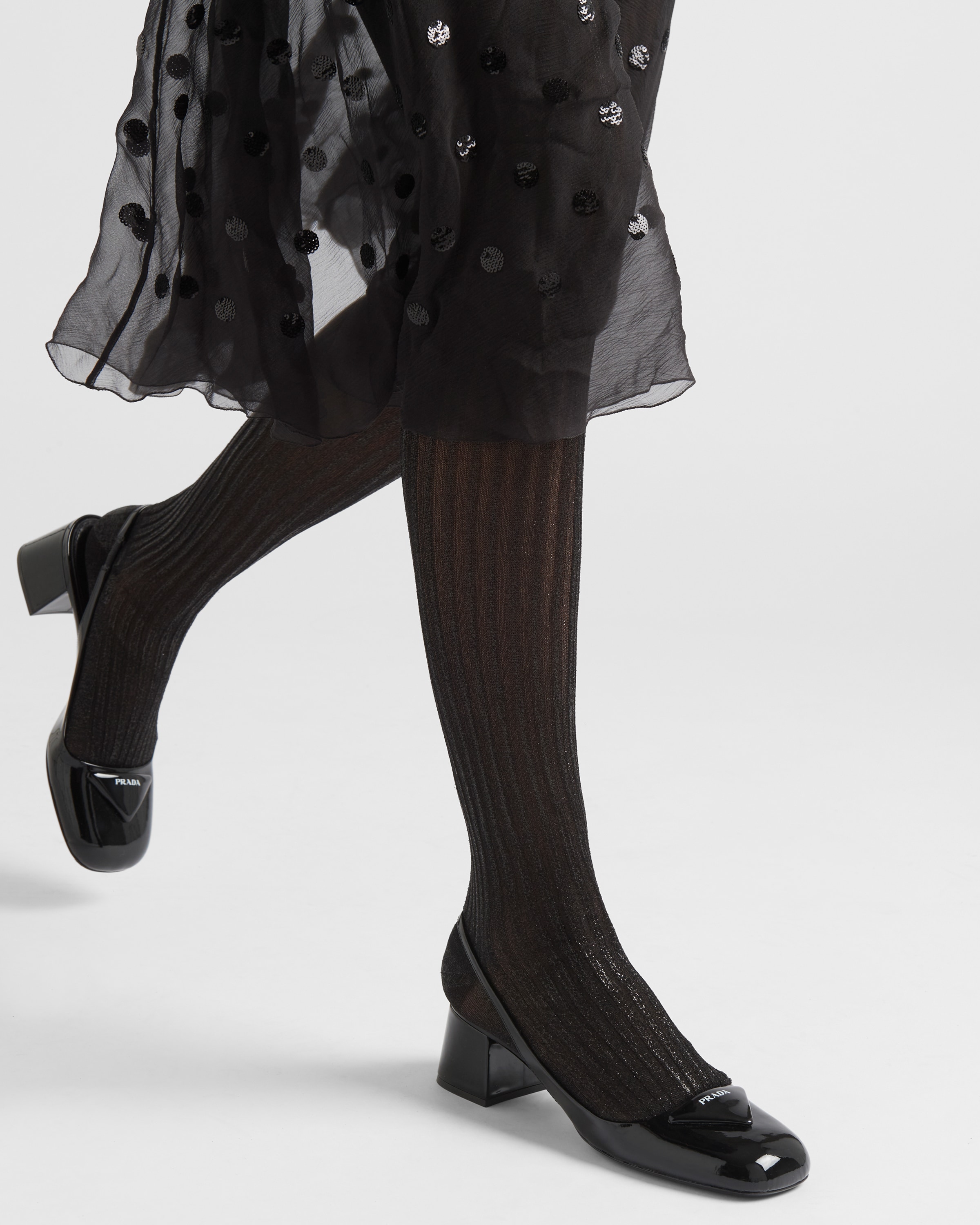 Black Lurex Tights