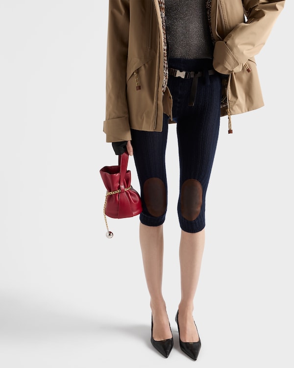 Wool and cashmere leggings - Navy Wool and cashmere leggings - Navy