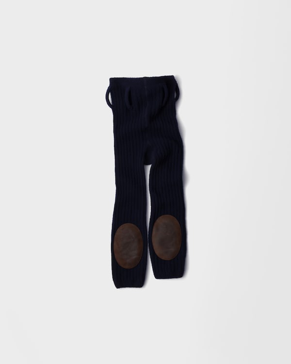 Wool and cashmere leggings - Navy Wool and cashmere leggings - Navy