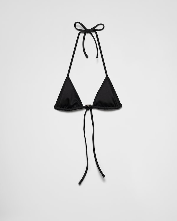使い勝手の良い poplin Stretch Ebony bra PRADA | 財布