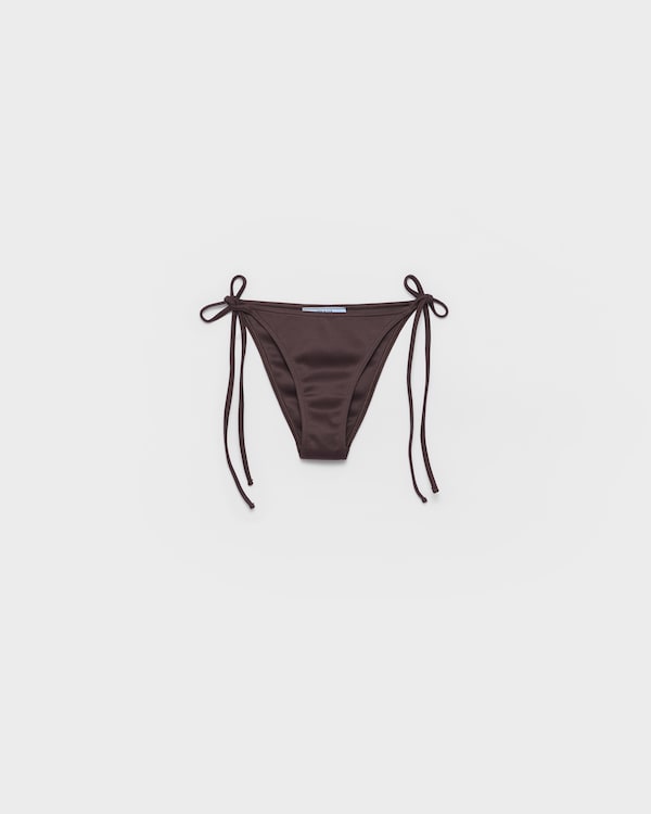 Interlock knit bikini bottom - Ebony Interlock knit bikini bottom - Ebony