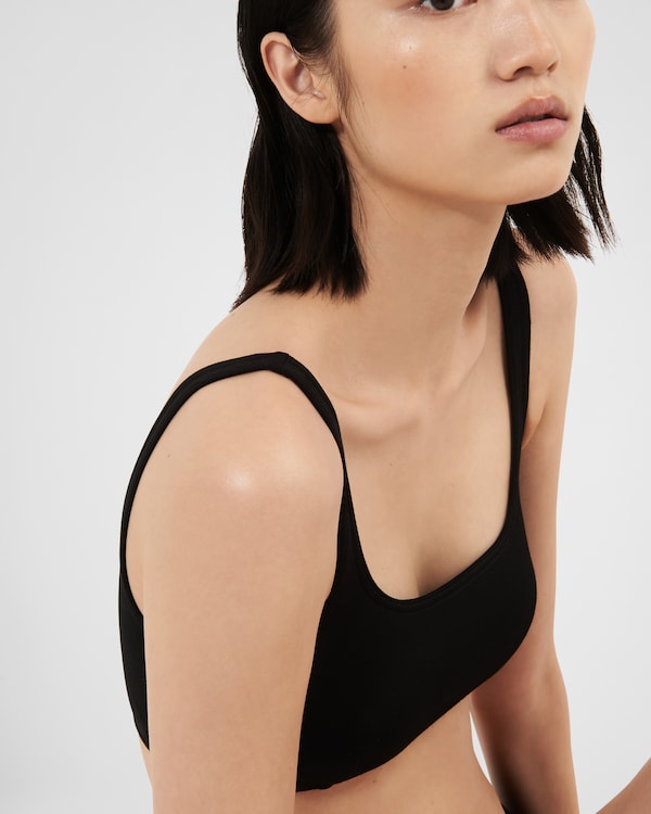 Interlock fabric bikini top Interlock fabric bikini top