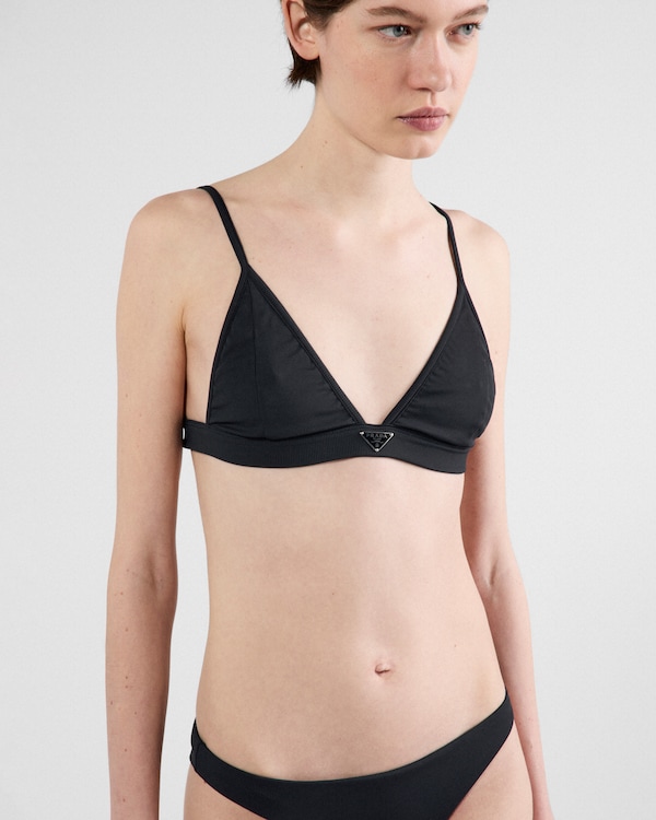 توب بيكيني براليت محبوك مضّلع توب بيكيني براليت محبوك مضّلع