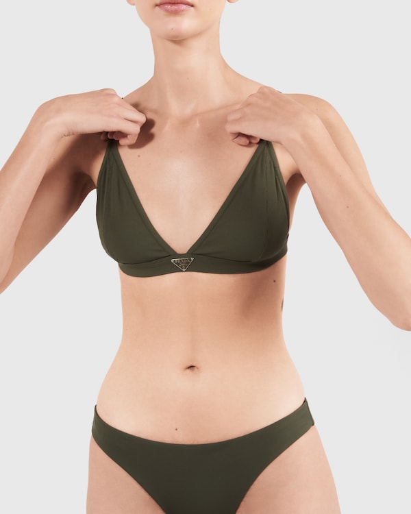 توب بيكيني براليت محبوك مضّلع توب بيكيني براليت محبوك مضّلع