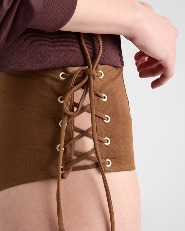 Streç Jarse Bikini Altı - Tütün Streç Jarse Bikini Altı - Tütün