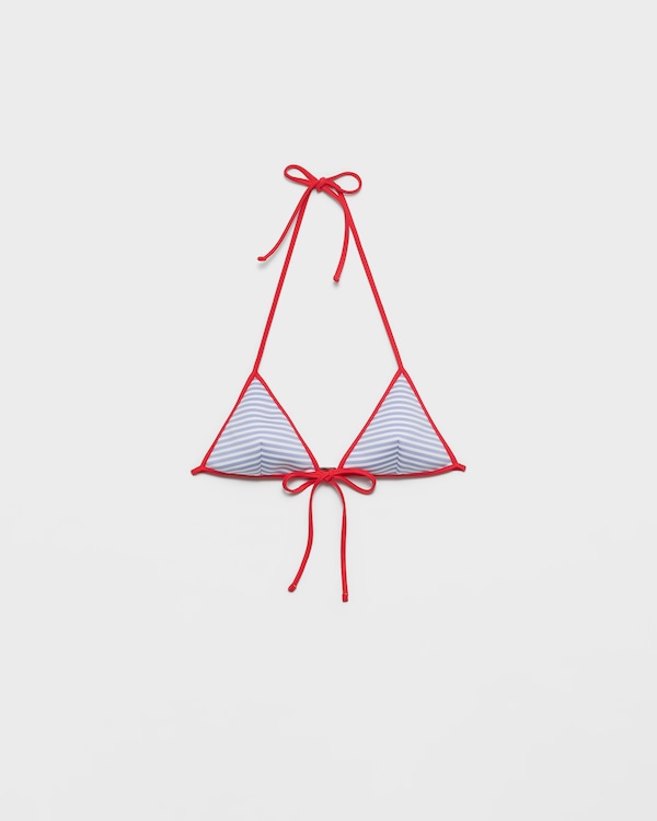 Interlock jersey bikini top - Periwinkle/Rojo Interlock jersey bikini top - Periwinkle/Rojo