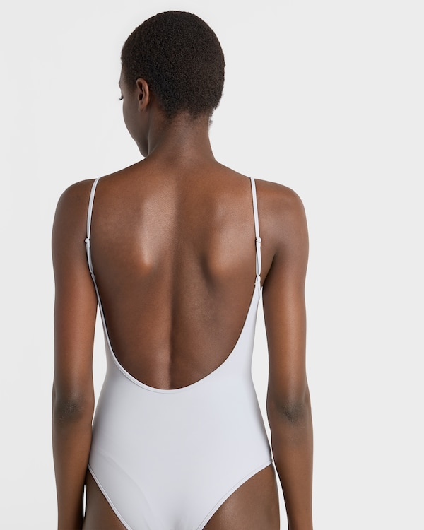 One-piece jersey swimsuit - Pearl Gray One-piece jersey swimsuit - Pearl Gray