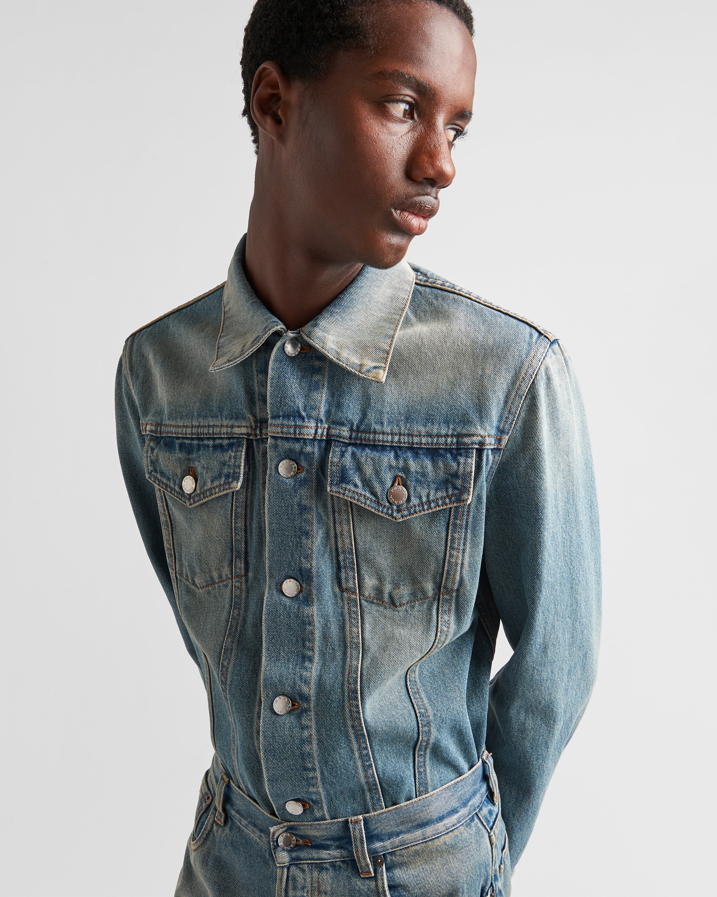 Prada denim jacket deals