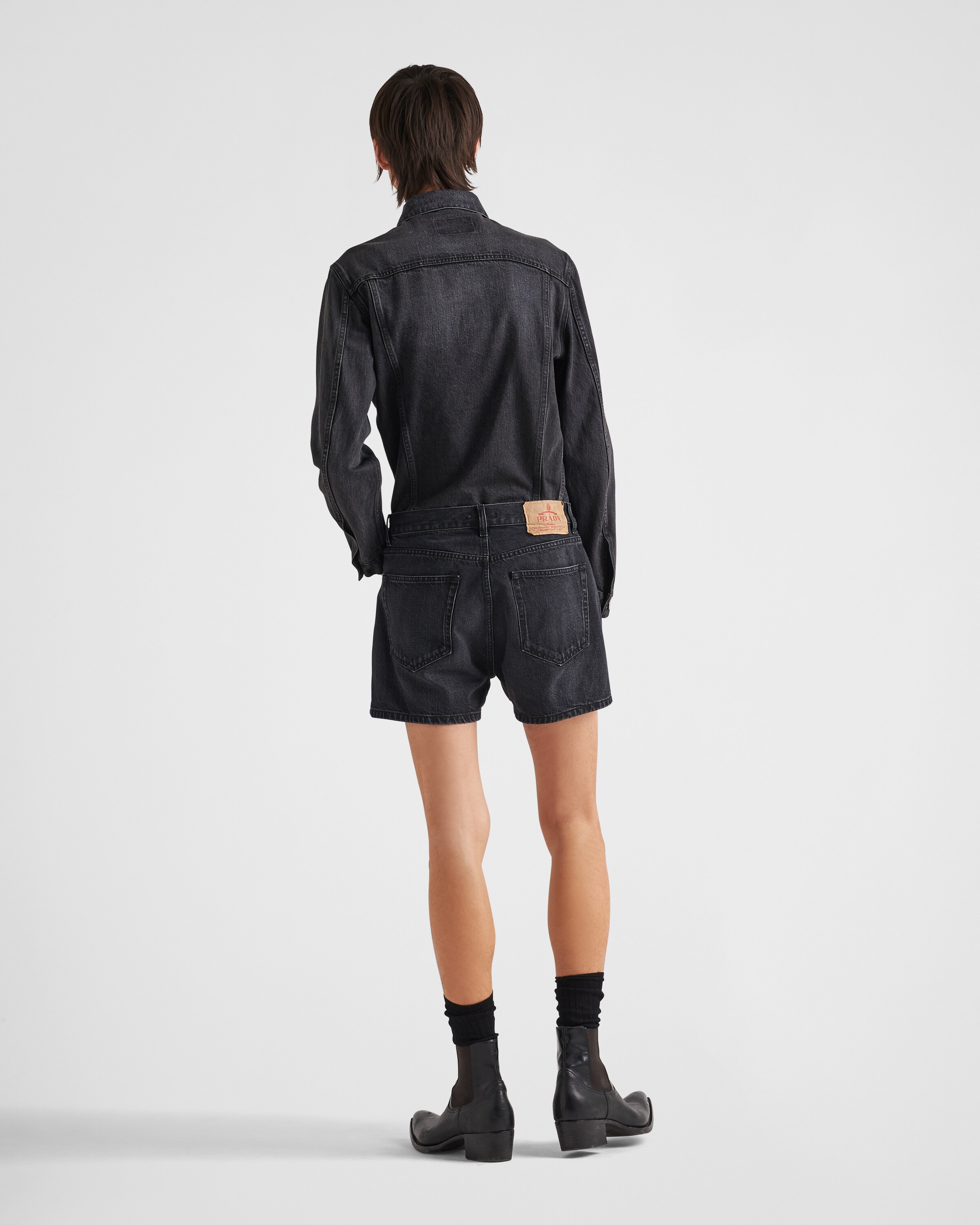 ブラック デニム ブルゾンジャケット | PRADA
