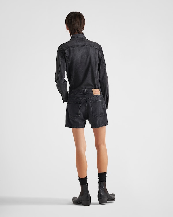 Denim blouson jacket Denim blouson jacket