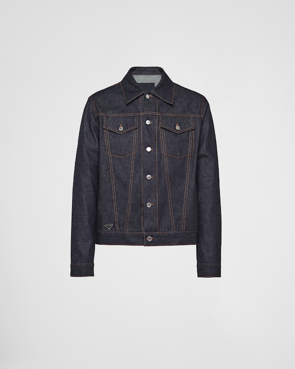 Black Denim blouson jacket | PRADA