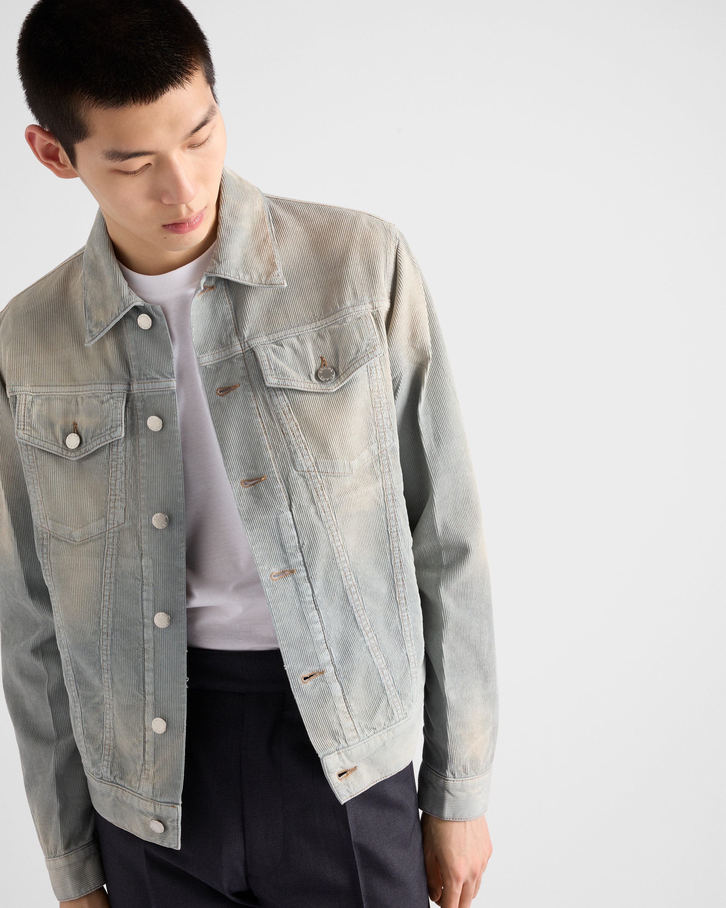 PRADA＊Corduroy blousonコーデュロイ ブルゾンジャケット＊送込 PRADA＊Corduroy blousonコーデュロイ ブルゾンジャケット＊送込