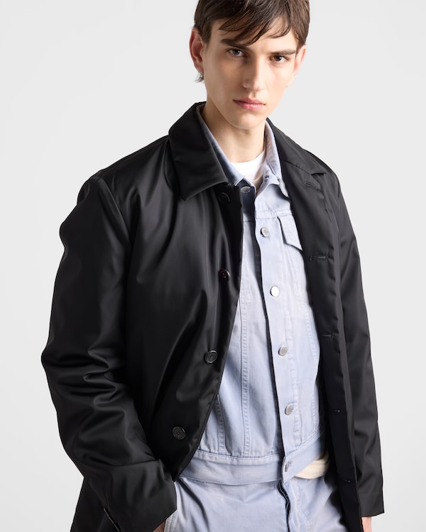 Blouson en gabardine - Bleu gris Blouson en gabardine - Bleu gris