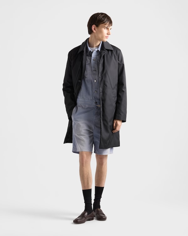 Blouson en gabardine - Bleu gris Blouson en gabardine - Bleu gris