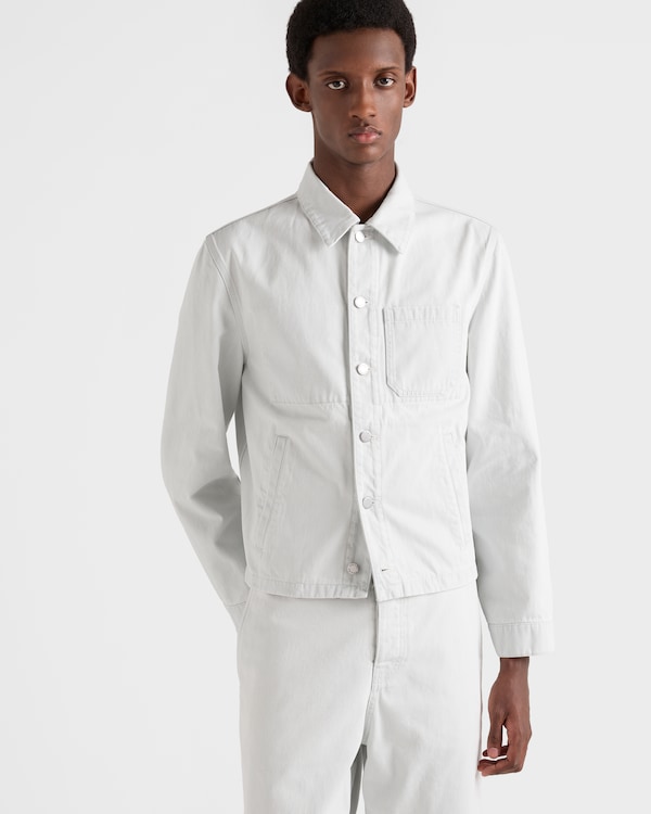 Denim blouson jacket - Sky Blue Denim blouson jacket - Sky Blue