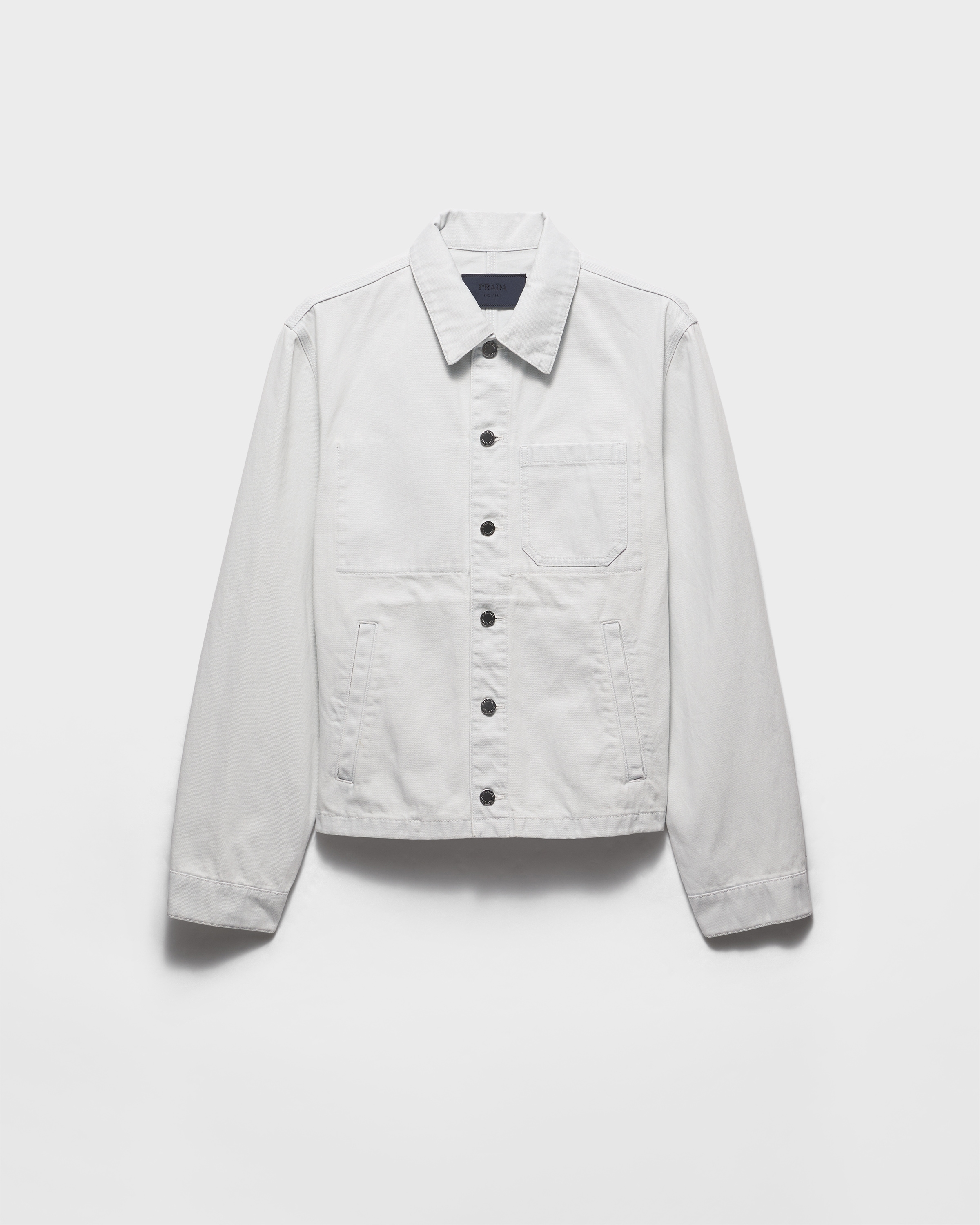 Prada Blouson En Denim, Homme, Bleu Ciel, Taille XXL