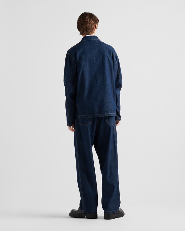 Light denim blouson jacket - Navy Light denim blouson jacket - Navy