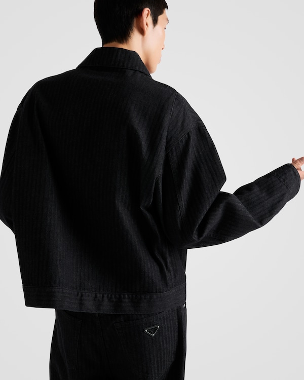 シェブロンデニム ブルゾンジャケット シェブロンデニム ブルゾンジャケット