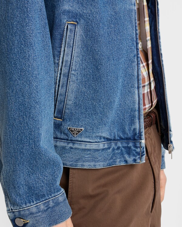 Denim blouson jacket - Navy Denim blouson jacket - Navy