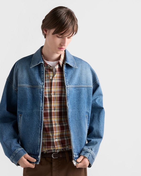 Denim blouson jacket - Navy Denim blouson jacket - Navy