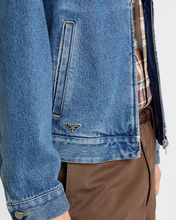 Denim blouson jacket - Navy Denim blouson jacket - Navy