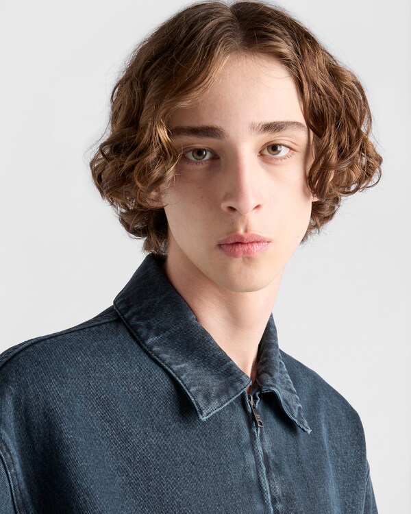 Denim blouson jacket - Obsidian Denim blouson jacket - Obsidian