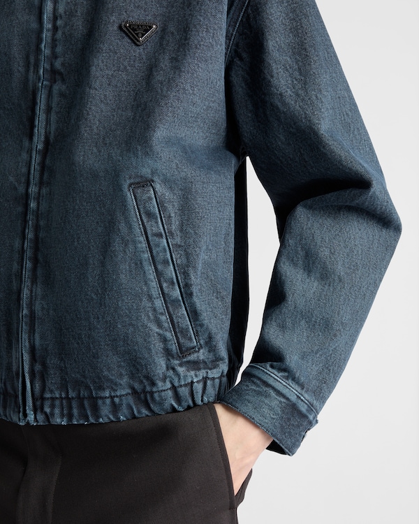 Denim blouson jacket - Obsidian Denim blouson jacket - Obsidian