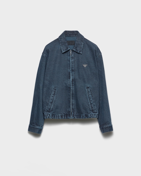 Obsidian Denim blouson jacket | PRADA