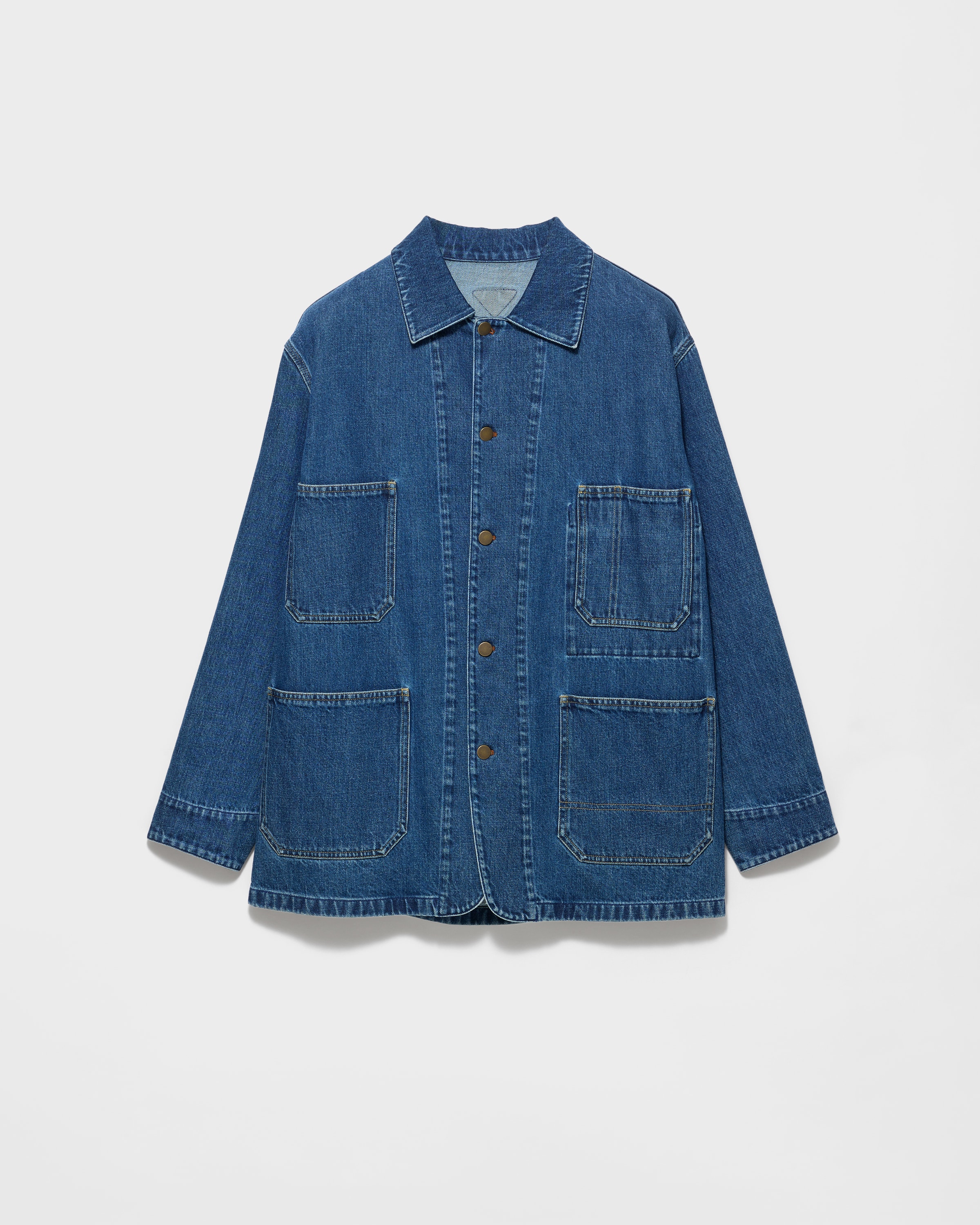Light denim blouson jacket