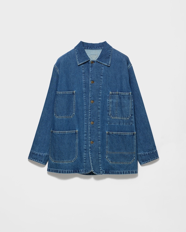 Light denim blouson jacket - Navy Light denim blouson jacket - Navy