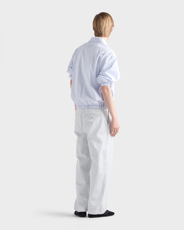 Chambray blouson jacket - Sky Blue Chambray blouson jacket - Sky Blue